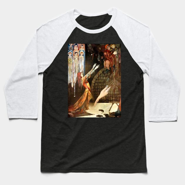 Gretchen - Faust, Harry Clarke Baseball T-Shirt by forgottenbeauty